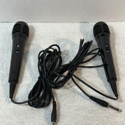 A Nice Pair Of Basic Karaoke Microphones 