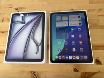 Like New in Box M3 iPad Air 2025 11-inch 128GB WiFi Space Gray with screen protector.