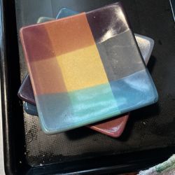 Candle Holder Square Glazed Tray