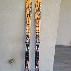 170 cm Nordica Nitrous Hot Rod Skis With Marker Bindings 