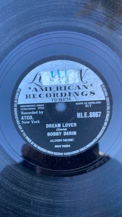 Bobby Darryn  Dream Lover  on 78 rpm  shellac Record
