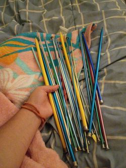 Knitting needles