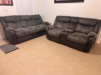 Sofa and loveseat