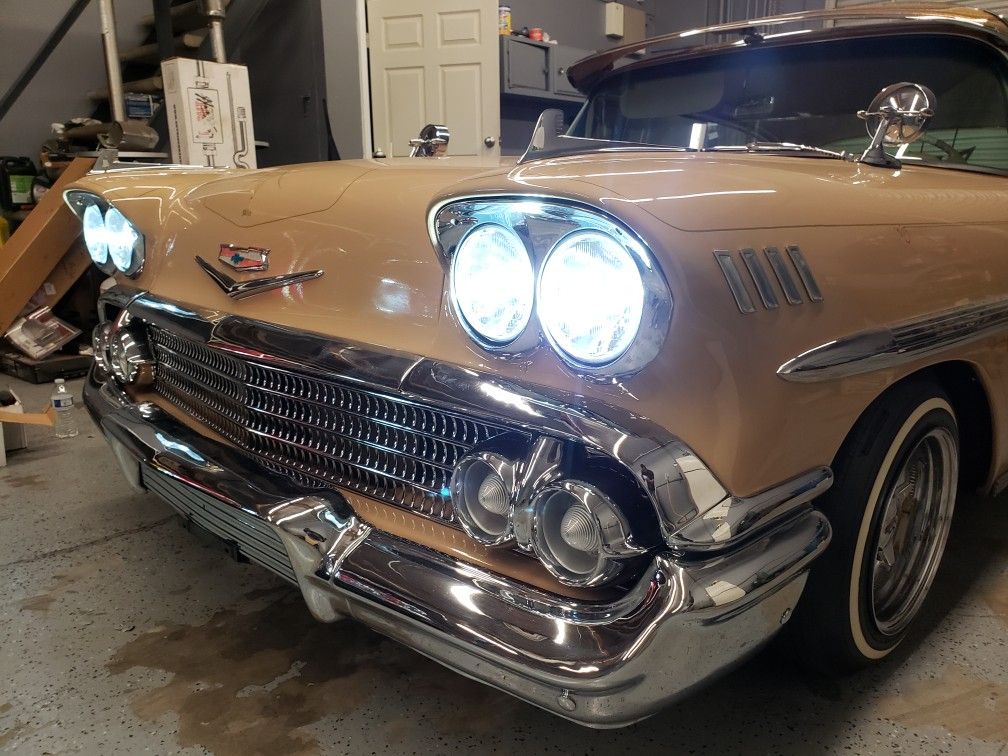 1958 To 1976 CHEVY IMPALA GLASS LED HEADLIGHTS