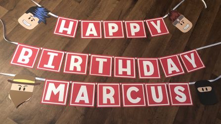 Roblox themed party decorations