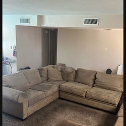Tan Fabric Couch