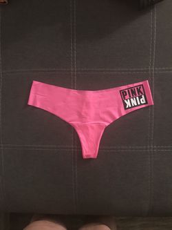 New PINK panties thong Large Victoria Secret hot pink seamless