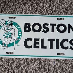 Vintage Boston Celtics NBA Basketball License Plate