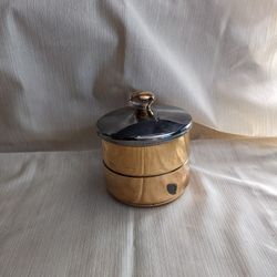 Copper Plated Glass Jars.