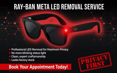 Ray Ban Meta Led removal