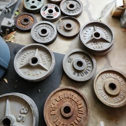 Olympic Free Weights/Plates - 35s, 25s, 10s, And 5s