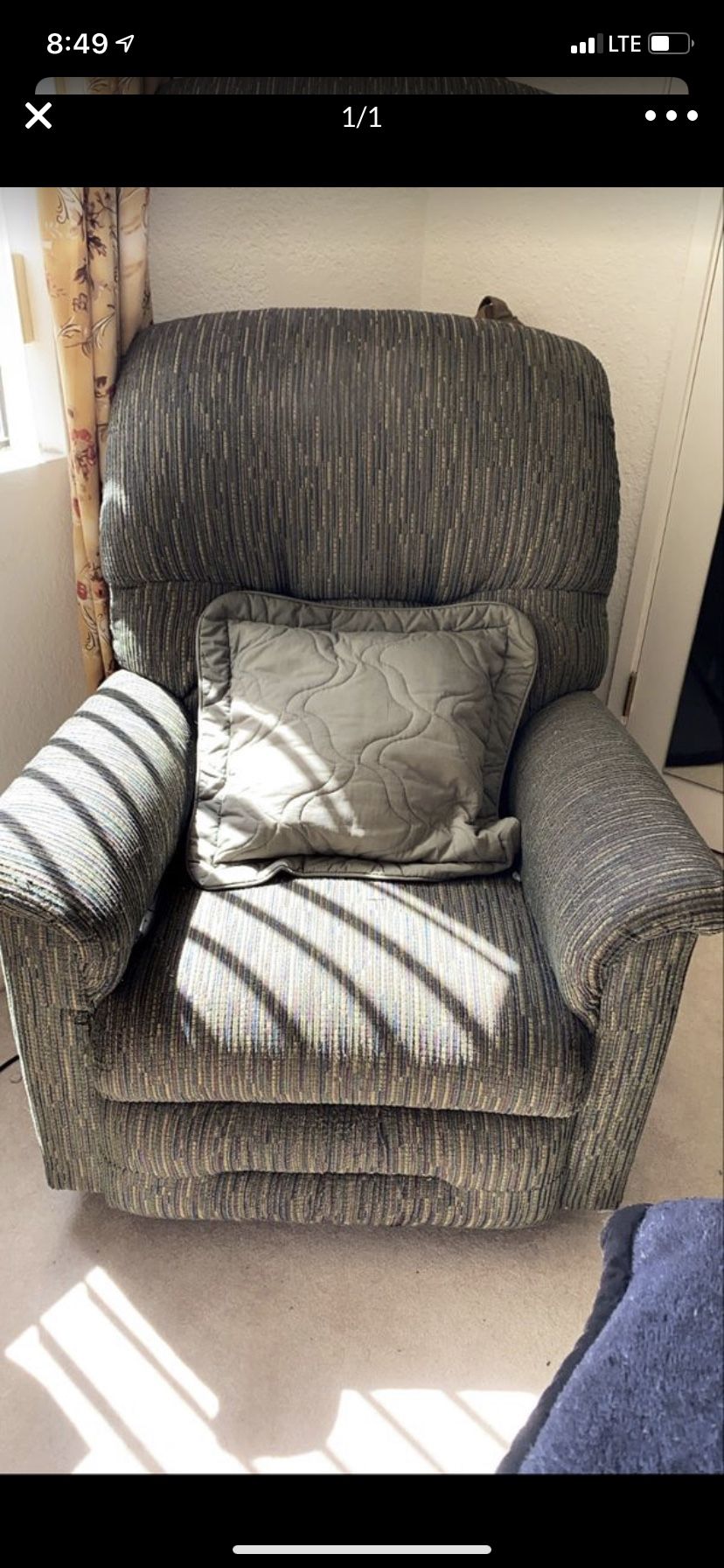 Lazy boy style chair