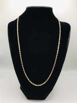 10k SOLID ROPE CHAIN 