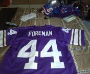 New ALL sewn numbers and letters Vikings Chuck foreman jersey size large