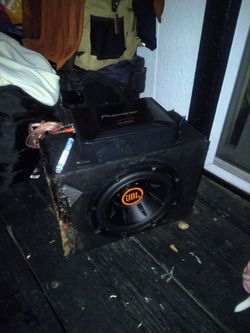 JBL sub and pioneer amp
