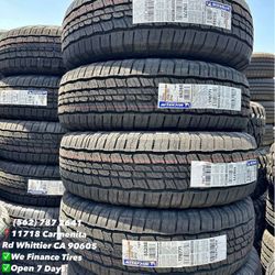 265/70R18 Michelin Set of Tires Installed and Balanced Set de Llantas Nuevas Instaladas y Balanceadas