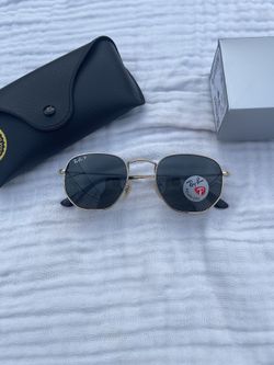 Polarized Lenses Unisex Sunglasses Hexagon 3548 Rayban 