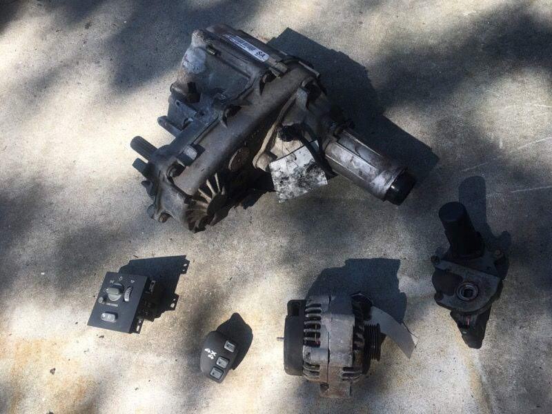 Chevy s10 transfer case , Tc motor, alternator, headlight switch, 3 button 4 x 4 switch