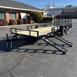 7 X 20 Utility With Side Ramps 