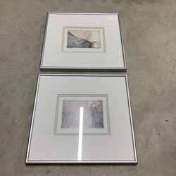May Mandalf Last Tulip Tulip Table Decorative Wall Art Frames Lot of 2