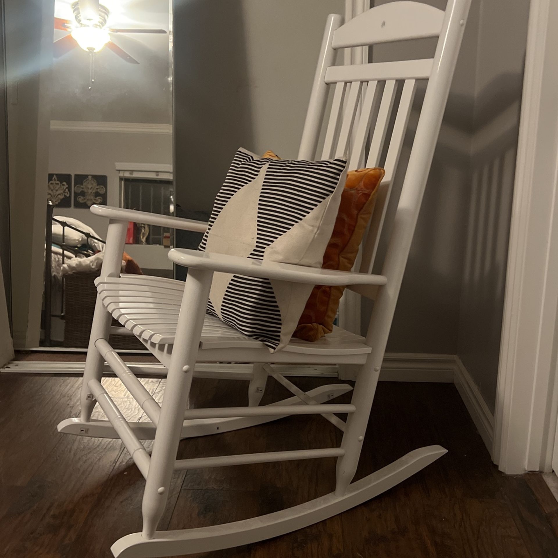 White Rocking Chair