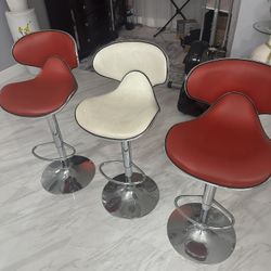set of 3 bar stool chairs