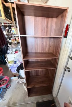 Brown Bookshelf