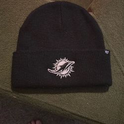 Dolphins Black Beanie