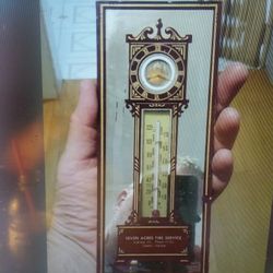 RARE & ORIGINAL 1937  SEVEN ACRES TIRE SERVICE ADVERTISING  THERMOMETER....