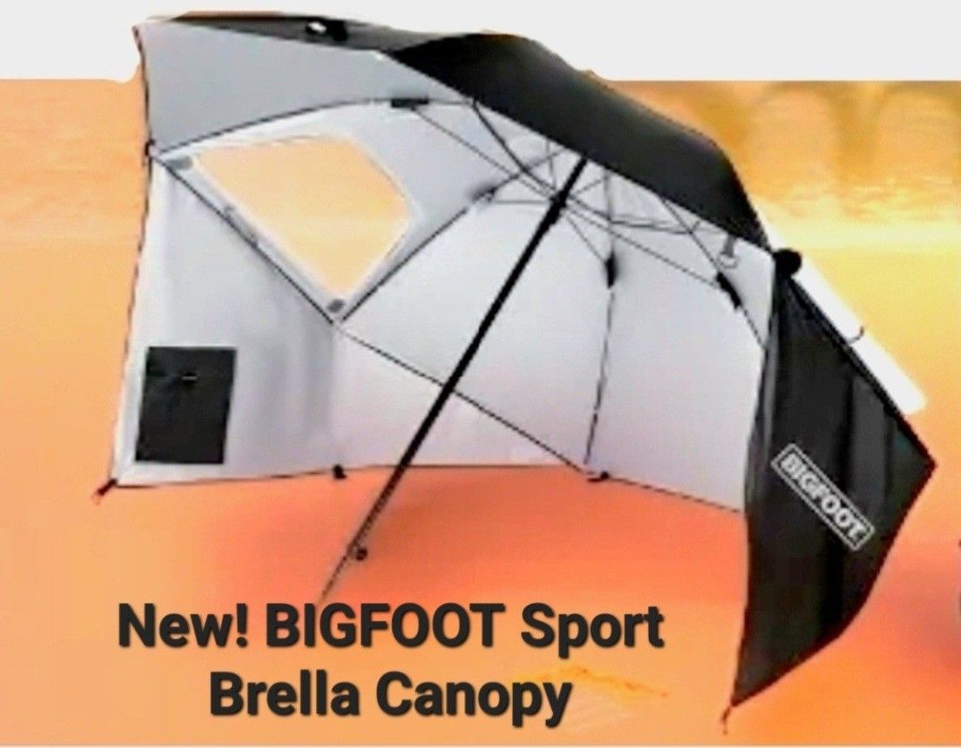 New! BIGFOOT Sport Brella UPF 50+ Weather Resistant Umbrella Canopy