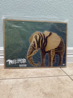 Elephant 3D Cardboard Puzzle