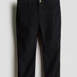 H&M Toddler Boy Black Cotton Dress Pants 4 4T