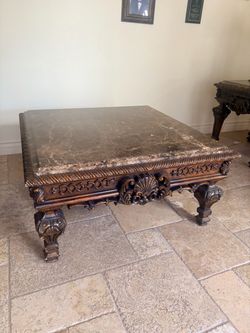 Andrew 2 Top Square End Tables and large Square
