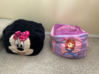 Minnie Mouse & Sofia The First Bean Bag Ottoman