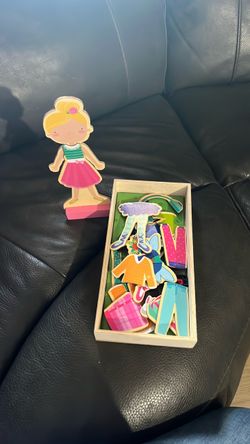 Wooden Magnetic Dress-Up Doll Toy Set