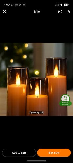 NEW LED Candles Gray 5pcs