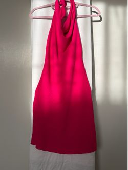 See You Monday Hot Pink Halter Mini Dress - Size XS - NWOT