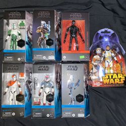 Star Wars Black Series Clone Commandos, Cody, K2SO & Republic Commando B1 Droid (Read Desc)