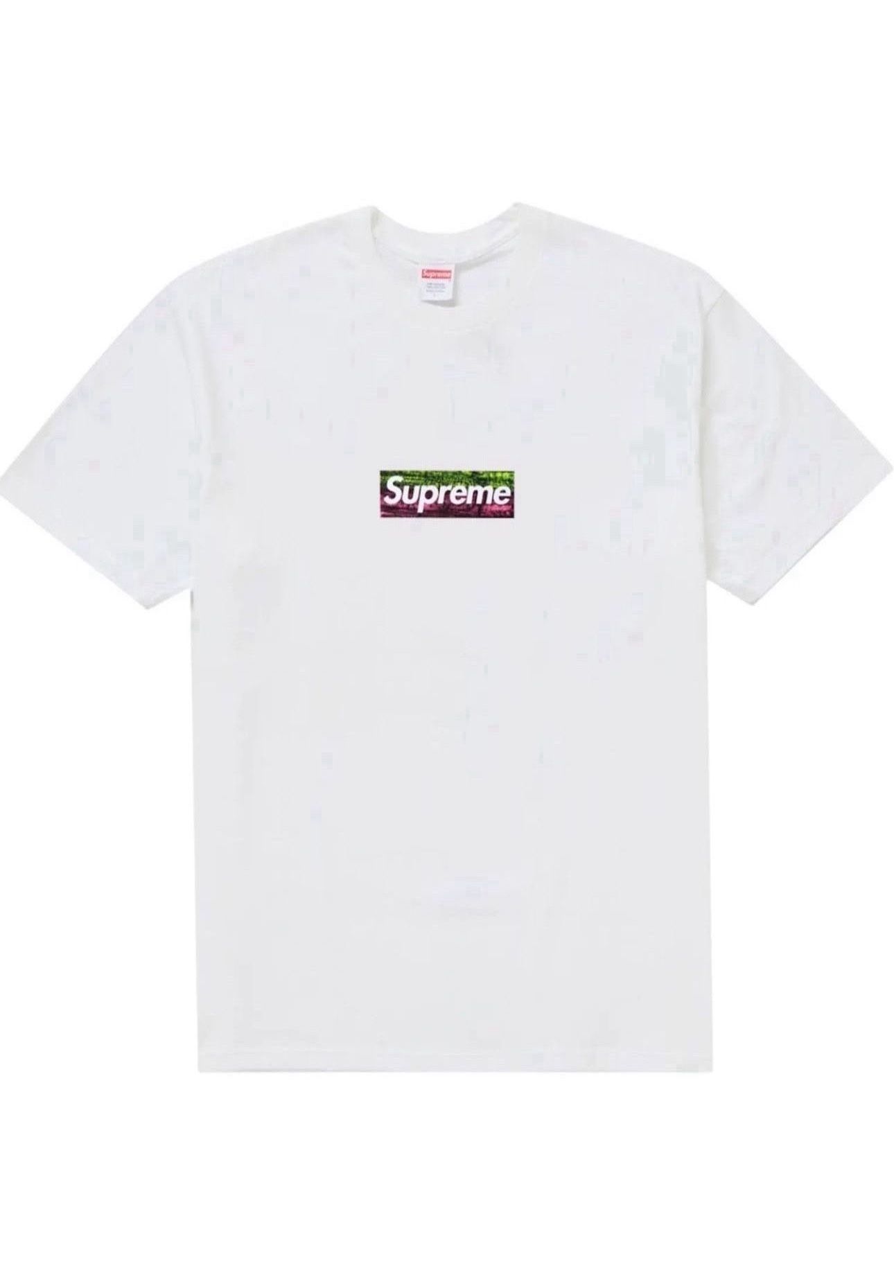 Supreme White Box Logo Tee Los Angeles Fires Exclusive 