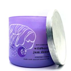 Bath And Body Works Raspberry Jam Donut 3 Wick Candle