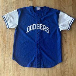 Vintage 90’s Starter Dodgers Blank Back Jersey XXL