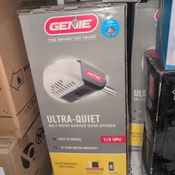 Genie half horsepower ultra quiet belt drive garage door opener