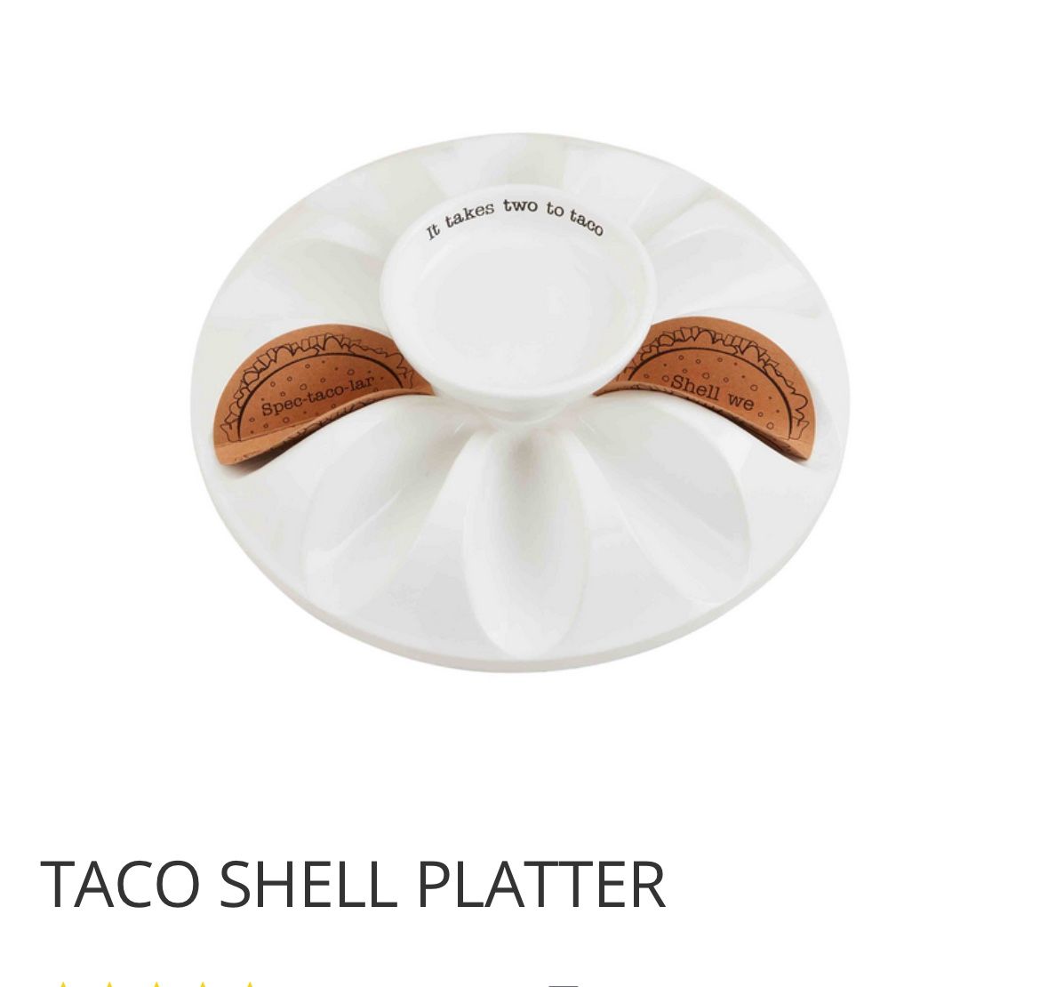 Mud Pie Taco platter