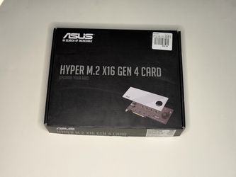 Hyper M.2 x16 Gen 4 Card PCIe 4.0/3.0 Four M.2 NVMe PCI-E Adapter NEW IN BOX!