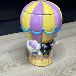 Collectible Hello Kitty Hot Air Balloon Jar