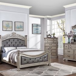 VINTAGE INSPO 4 PIECE SET GRAY PLATINUM FINISH