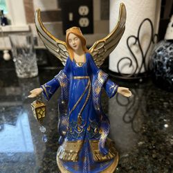 Bradford Editions Angel Of Light Music Box/ Figurine 
