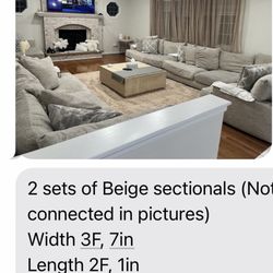 Two set of sectional couches