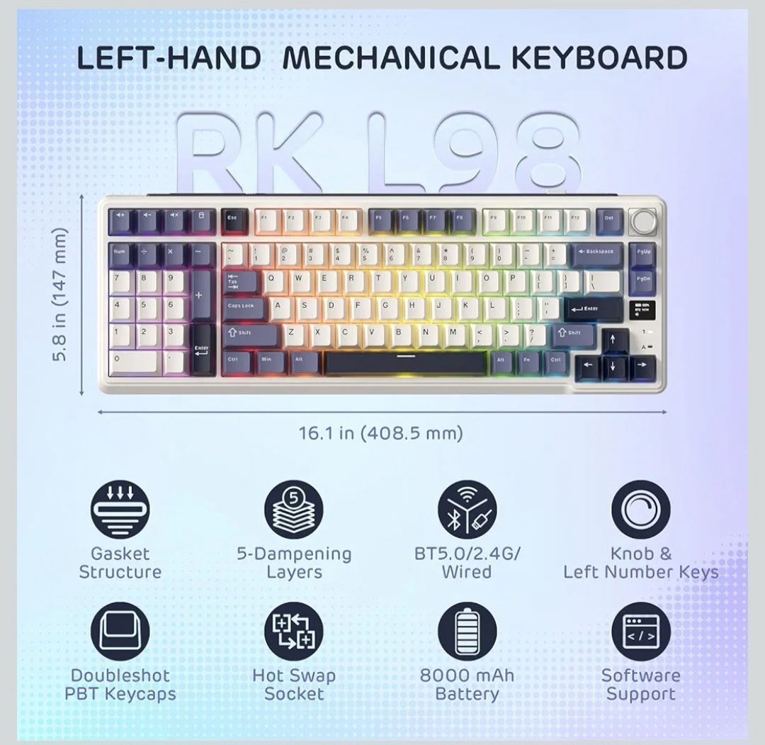 RK Royal Kludge L98 Wireless Mechanical Keyboard