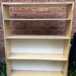 Wooden 4-Tier Shelving Unit